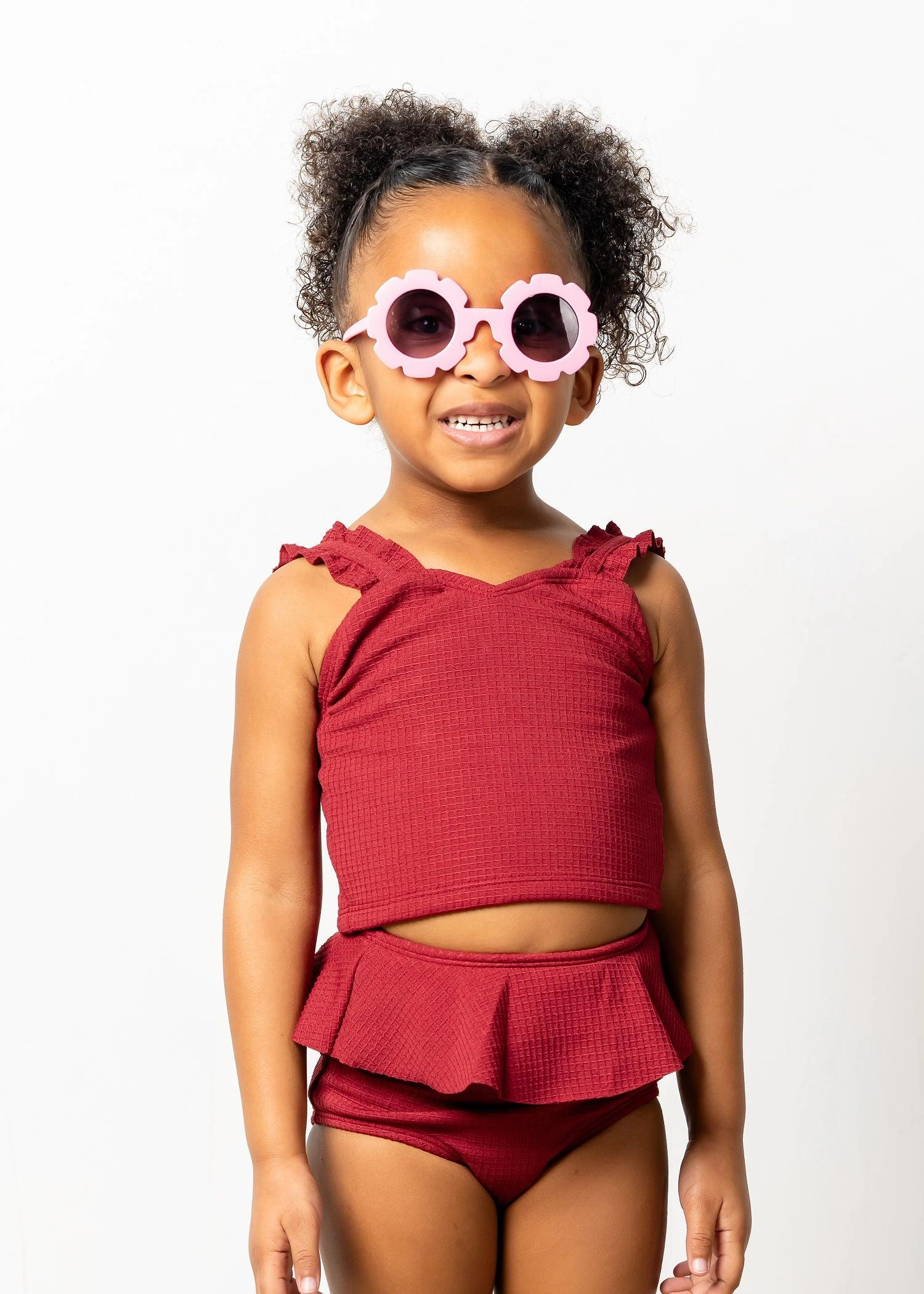 Waffled Maroon | Mini Ripple Top