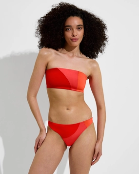 Wear To Bottom *LOF X DUNE - Sweet Chili Heat / Flare / Aperol lightweight women's swimwear, chic swim outfits for beach