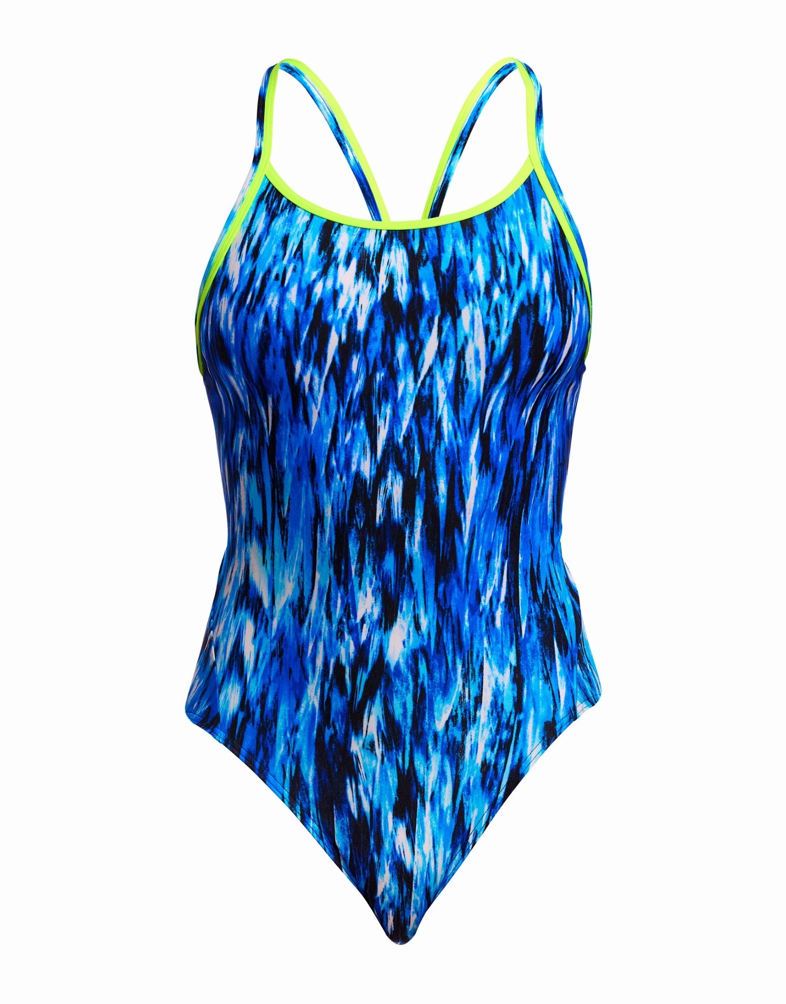 Wing Streak Diamond Back Swimsuit - Blue