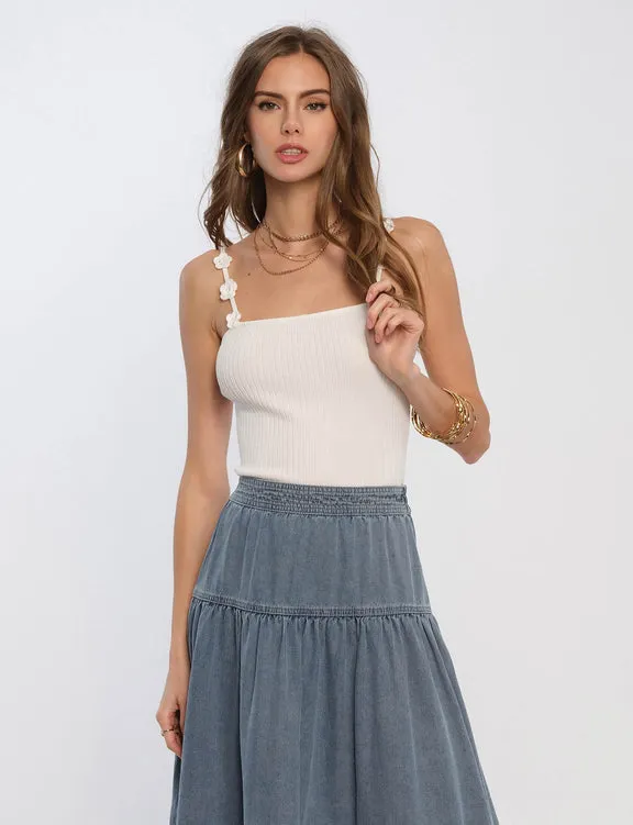 Winnie Skirt in Chambray