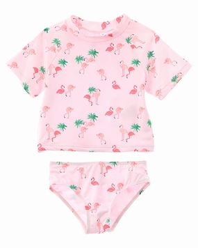 Wippette 2pc Rash Guard Swim Set cute swimsuits for teen girls, modest teen swimwear
