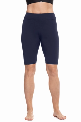 Women's Deep Water Swim Shorts | Navy womens athletic swimwear, performance swimwear for women