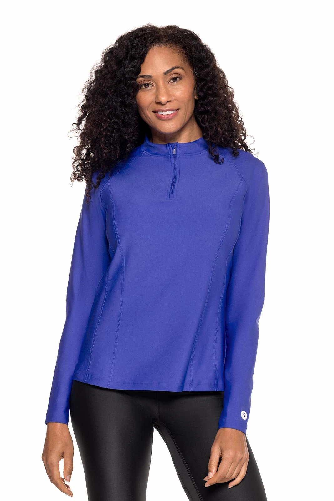 Women's Freestyle Long Sleeve Rash Guard | Baja Blue adjustable swimsuits for women, breathable swimwear for ladies