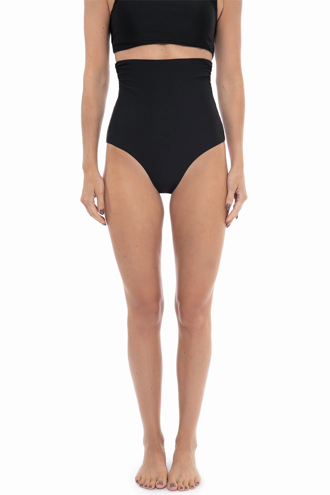 Women's Golden Isles Ultra High Rise Swim Bottom | Black adjustable swimsuits for women, breathable swimwear for ladies