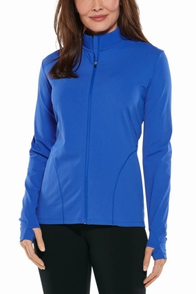 Women's Helani Water Jacket | Baja Blue womens athletic swimwear, performance swimwear for women