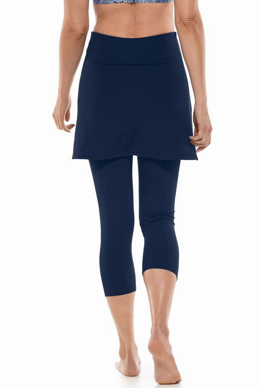 Women's Kahula Skirted Swim Capris | Navy