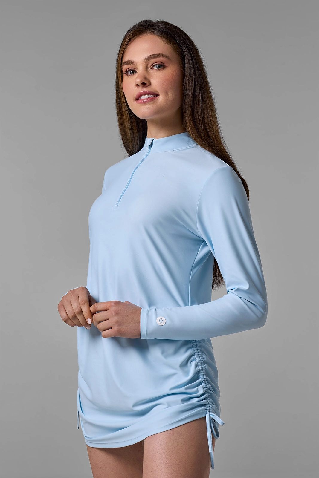 Women's Key Biscayne Ruche Swim Top | Skyride womens athletic swimwear, performance swimwear for women