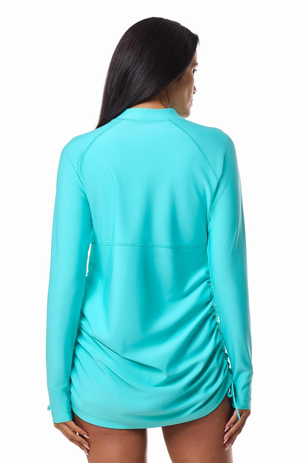 Women's Lawai Ruche Swim Shirt  | Tropical Mint