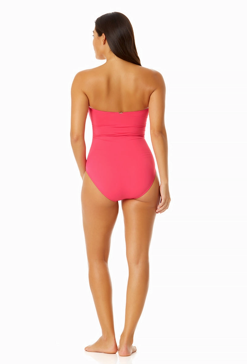 Women's Live in Color Twist Front Shirred One Piece