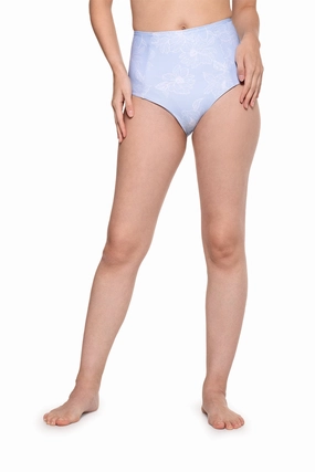 Women's Ocean Sculpt High Rise Bottoms | Skyride Perfect Peony womens athletic swimwear, performance swimwear for women