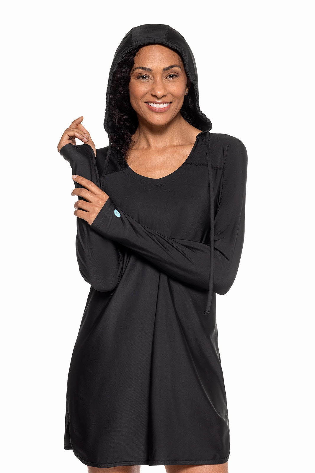 Women's Seacoast Swim Cover-Up Dress | Black