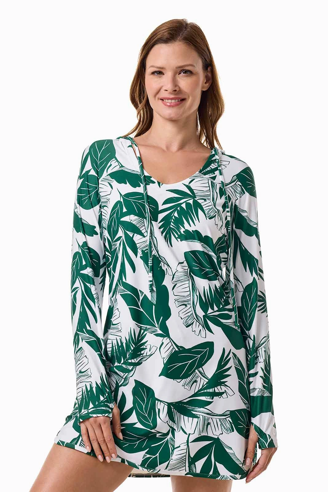 Women's Seacoast Swim Cover-Up Dress | Eden Palm Paradise