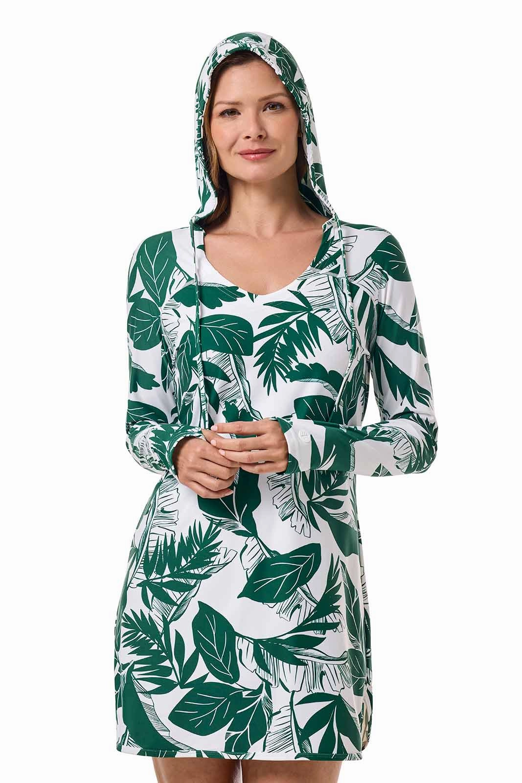Women's Seacoast Swim Cover-Up Dress | Eden Palm Paradise