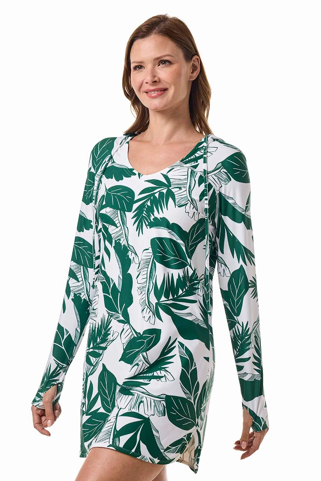 Women's Seacoast Swim Cover-Up Dress | Eden Palm Paradise
