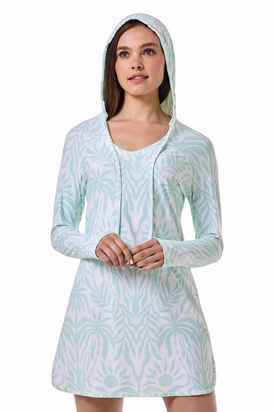 Women's Seacoast Swim Cover-Up Dress | Honeydew American Palm