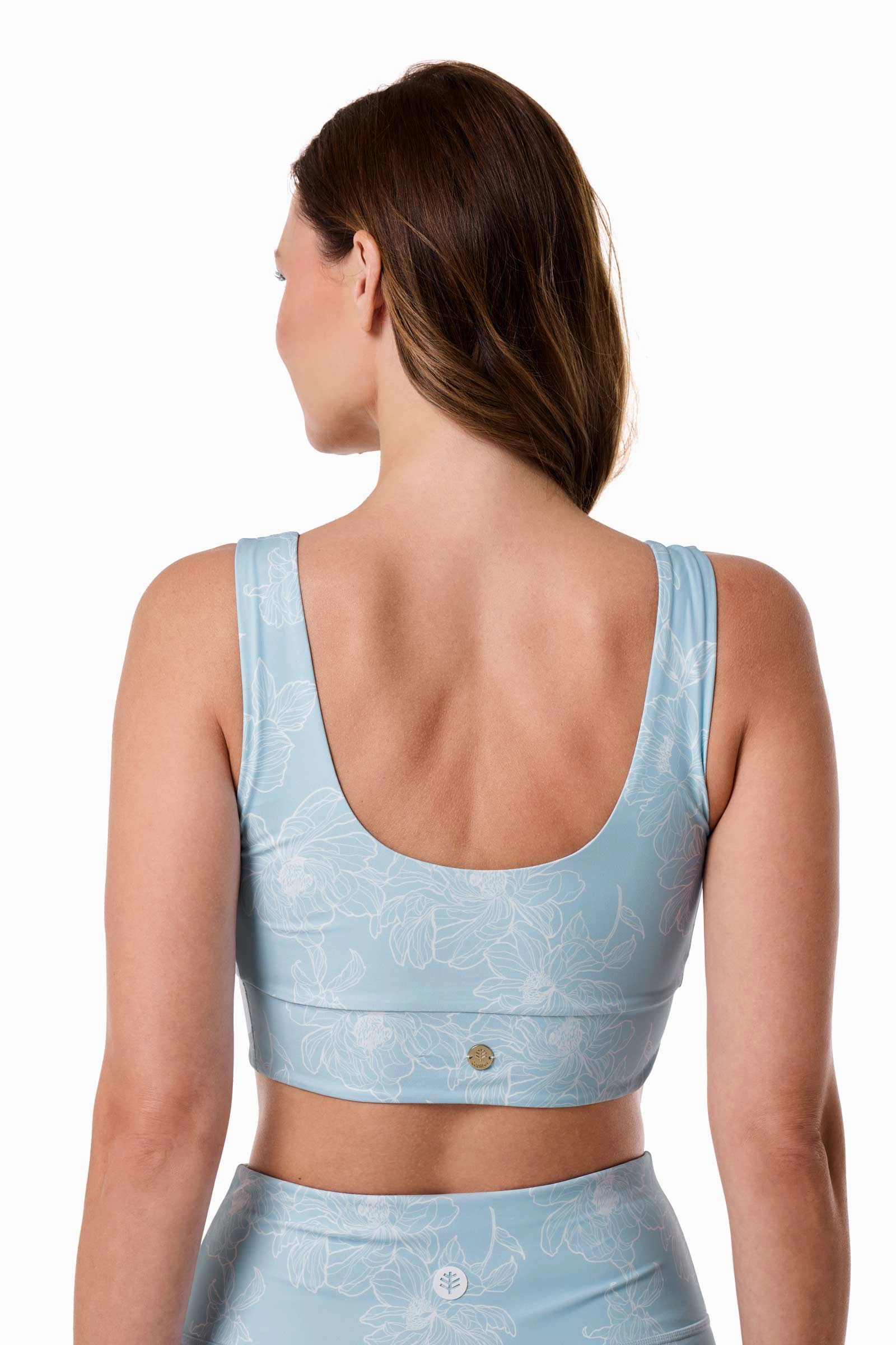 Women's Spring Garden Crop Bikini Top | Skyride Perfect Peony