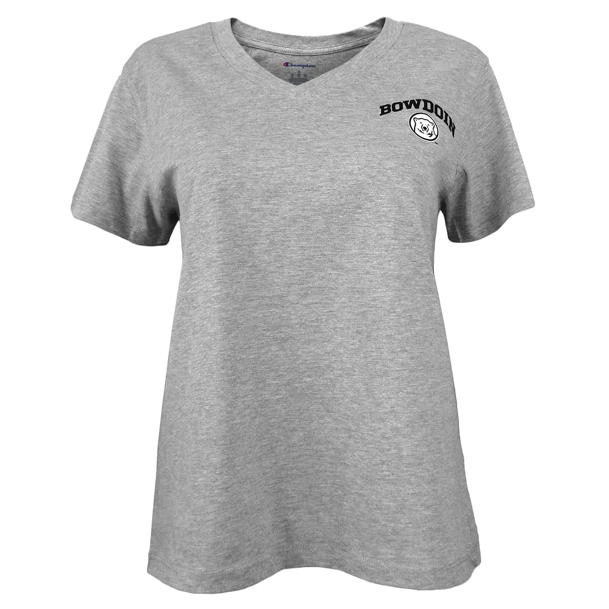 Women's V-Neck with Bowdoin & Medallion from Champion