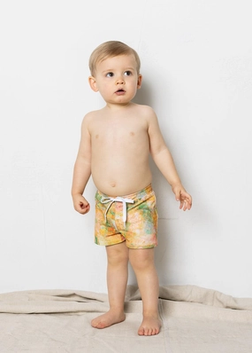 Wonderland Floral | Baby Euro Shorts boys summer swimwear, boys rash guard swim sets