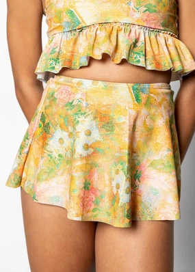 Wonderland Floral | Youth Detached Short Skirt toddler girl swimwear, summer swimwear for girls