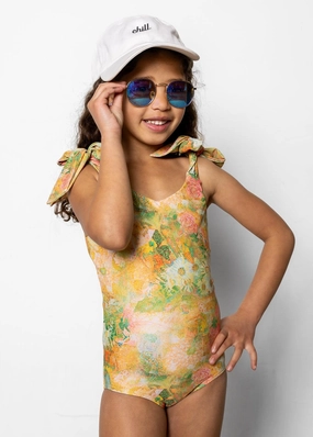 Wonderland Floral | Youth Everyday One-Piece toddler girl swimwear, summer swimwear for girls