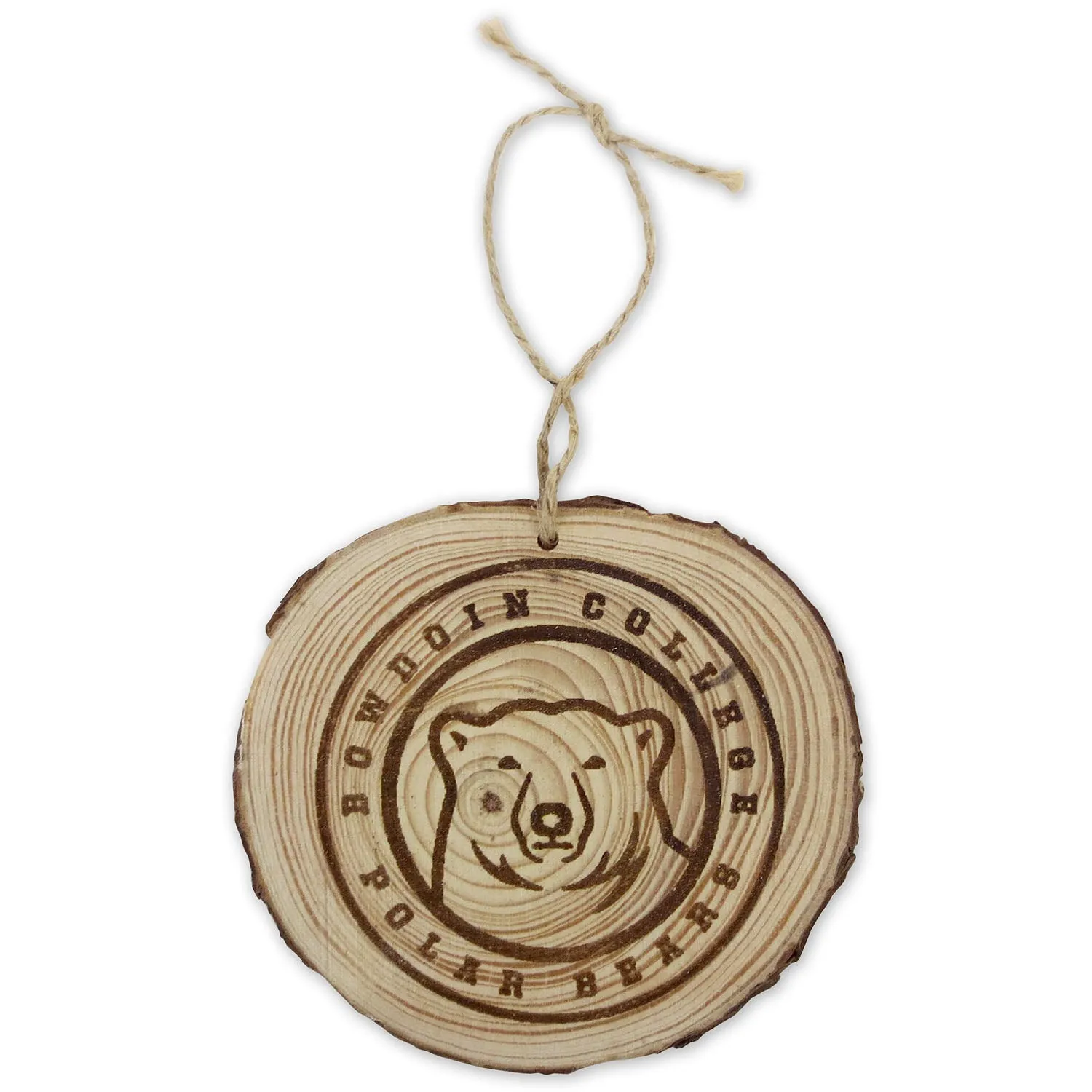 Wooden Bowdoin Ornament from Mare Brook Farm