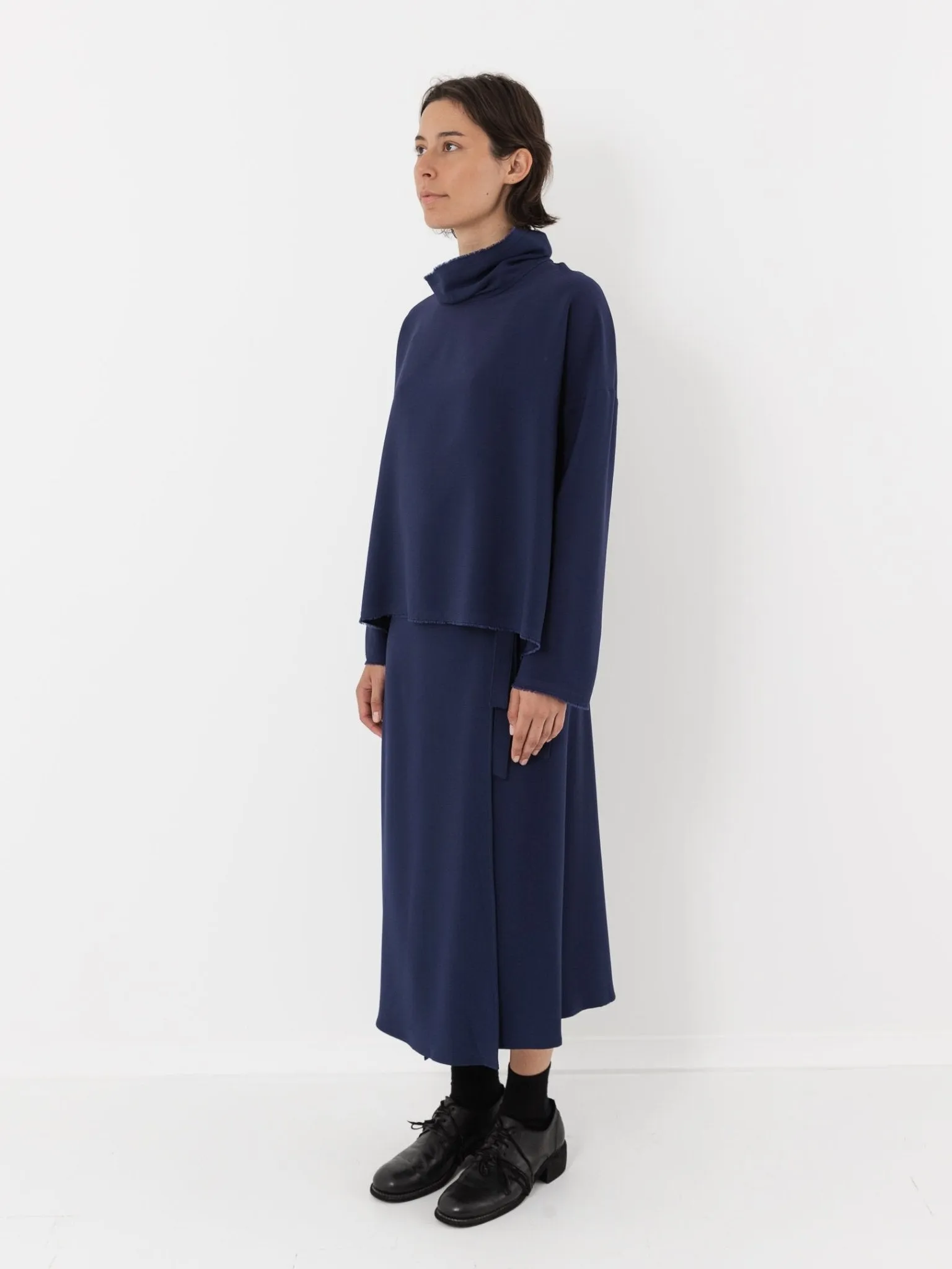 Wright   Doyle Lotura Funnel Neck Top