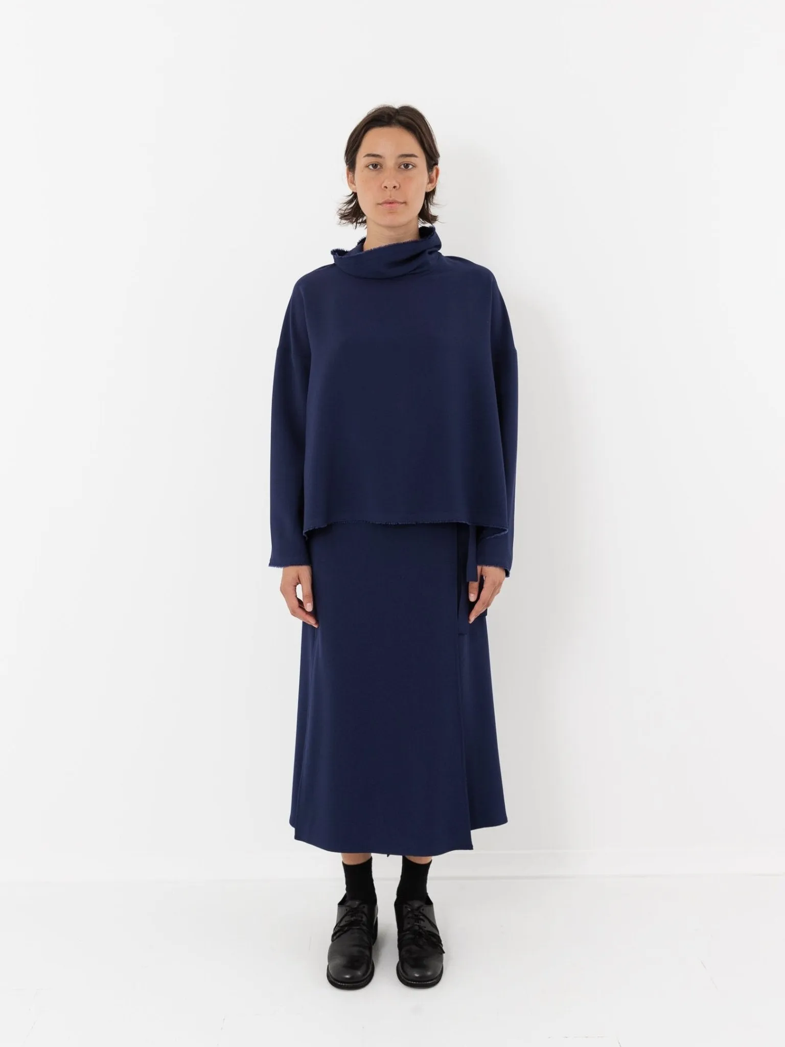 Wright   Doyle Lotura Funnel Neck Top
