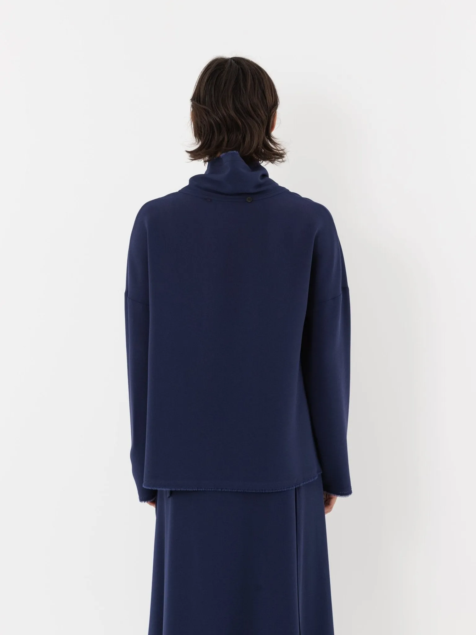 Wright   Doyle Lotura Funnel Neck Top