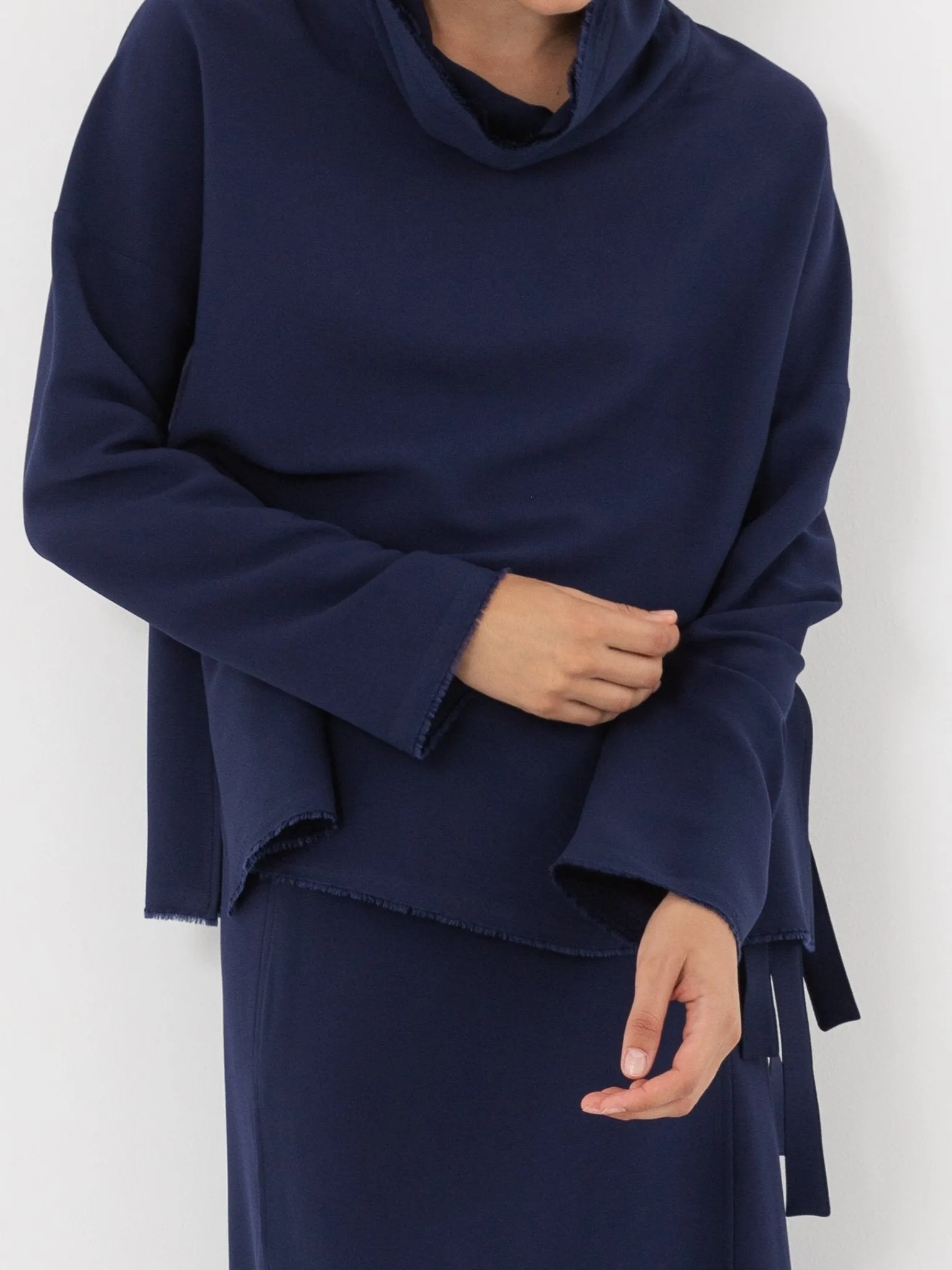 Wright   Doyle Lotura Funnel Neck Top