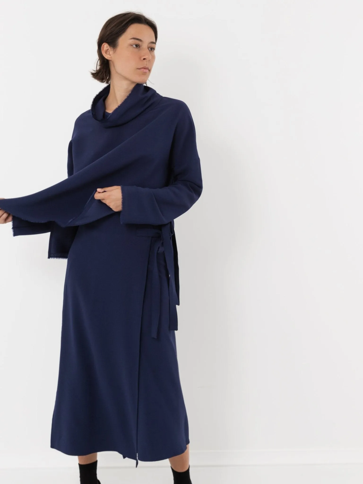 Wright   Doyle Lotura Funnel Neck Top