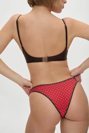 x BELLA HADID Dove Bikini Bottom - Lovebug beach bikini styles for women, modern cut swim bikinis