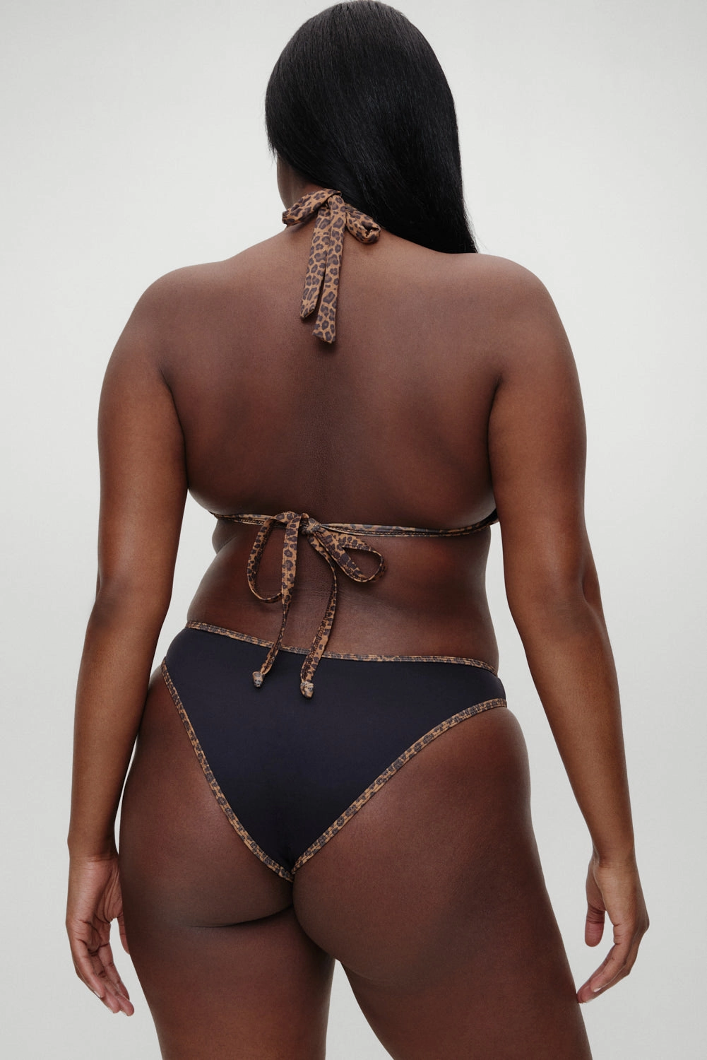 x BELLA HADID Dove Bikini Bottom - Lucky Leopard womens printed swimsuits, beach ready swimwear ladies