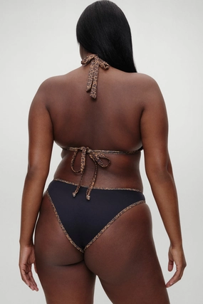 x BELLA HADID Dove Bikini Bottom - Lucky Leopard womens printed swimsuits, beach ready swimwear ladies