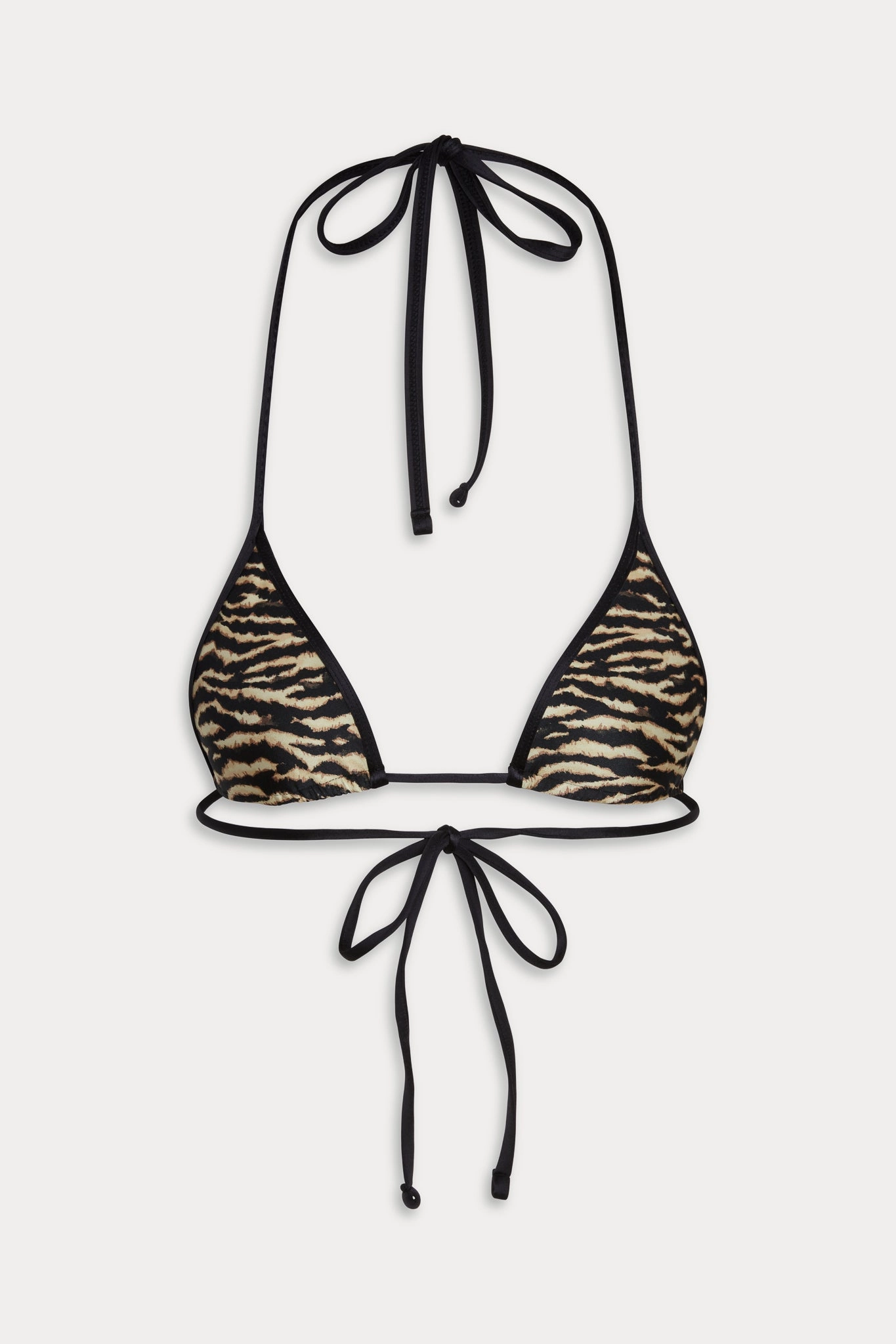 x Ralisation Par Paradise Halter Bikini Top - Vintage Tiger