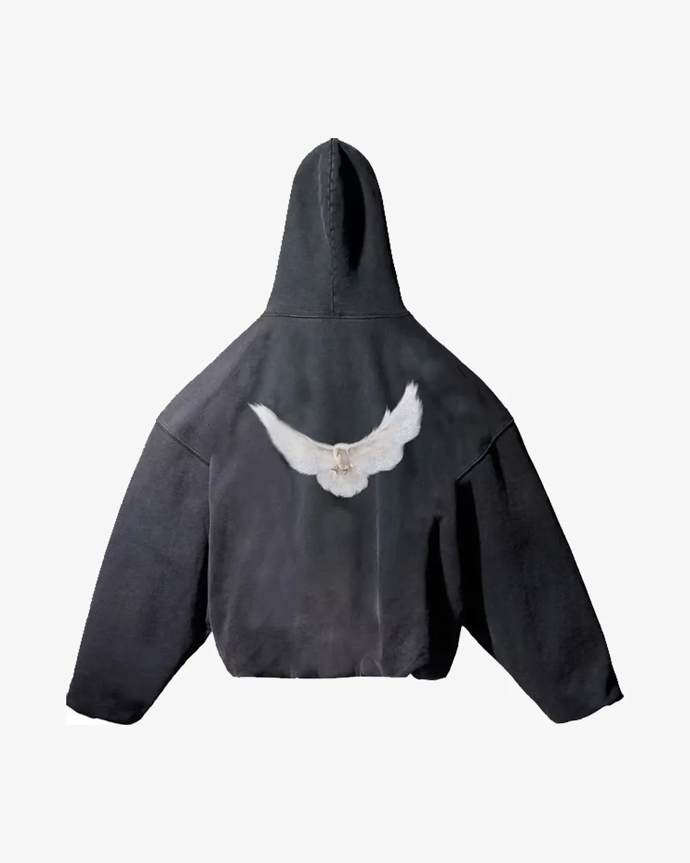 YEEZY GAP ENGINEERED BY BALENCIAGA DOVE WASHED BLACK HOODIE (NEW)