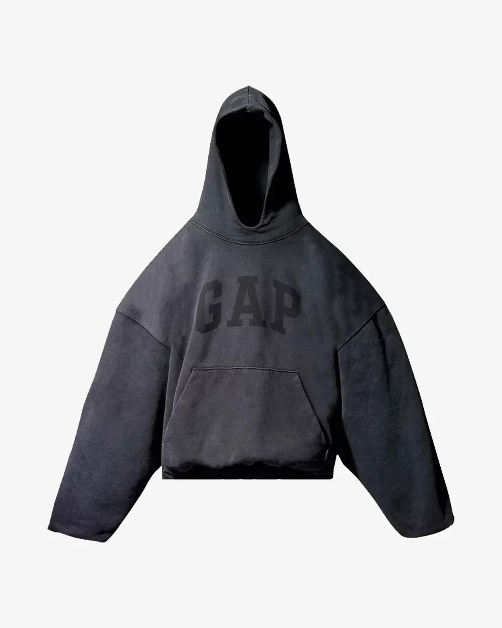 YEEZY GAP ENGINEERED BY BALENCIAGA DOVE WASHED BLACK HOODIE (NEW)