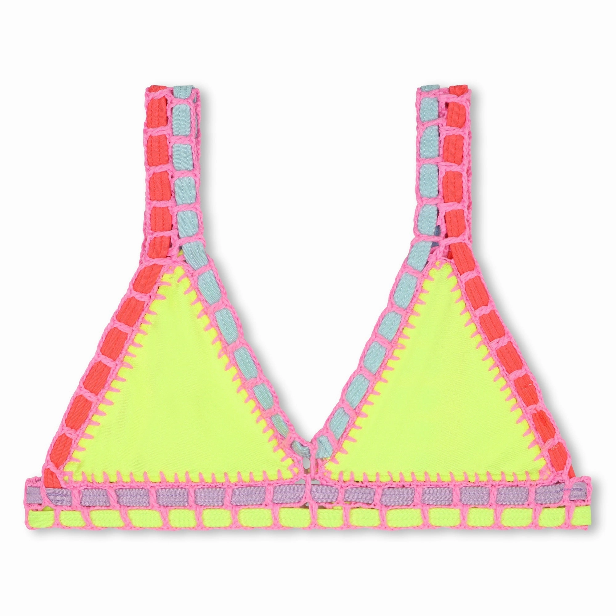 Yellow Crochet Trim Bikini