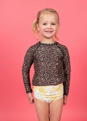 Yellow Meadow | Mini High-Waisted Bottoms toddler girl swimwear, summer swimwear for girls
