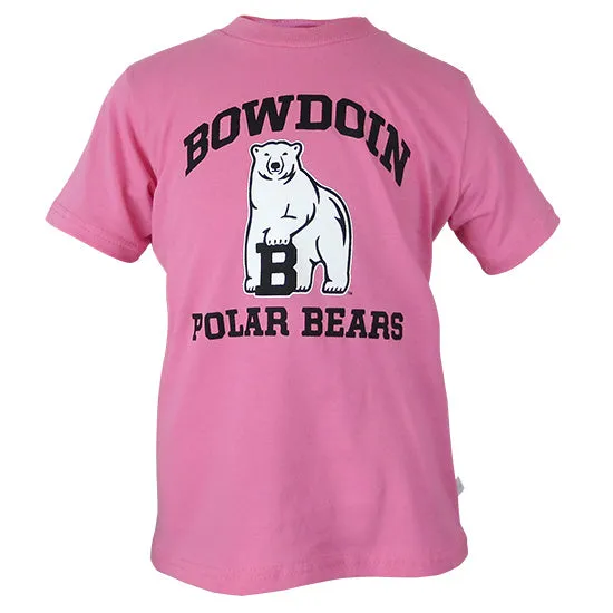 Youth Bowdoin Polar Bears Tee with Mascot from Third Street