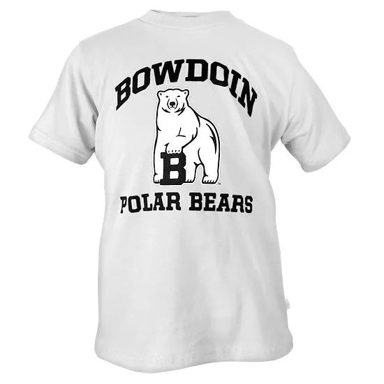 Youth Bowdoin Polar Bears Tee with Mascot from Third Street