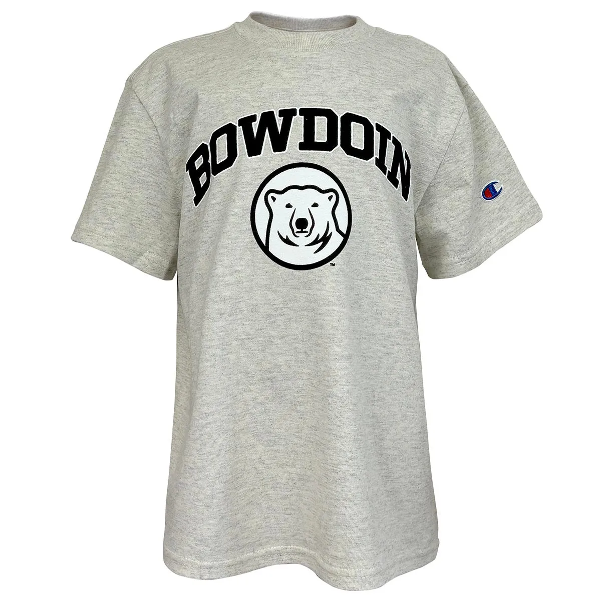 Youth Tee with Bowdoin & Mascot Medallion from Champion