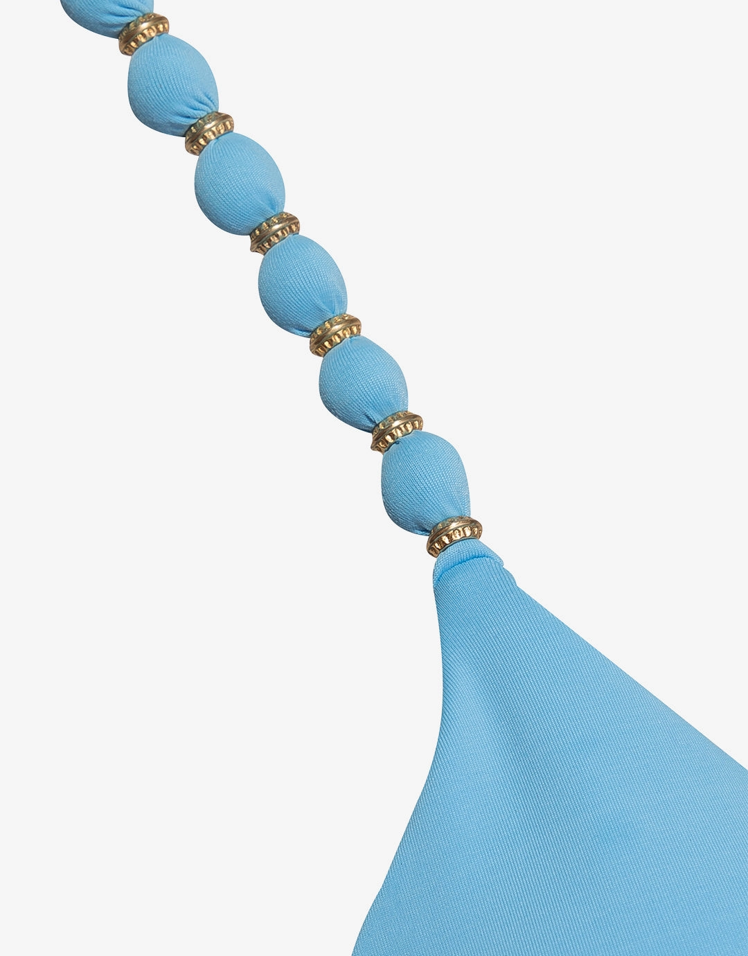 Zen Beads Parallel Tri Bikini Top - Blue