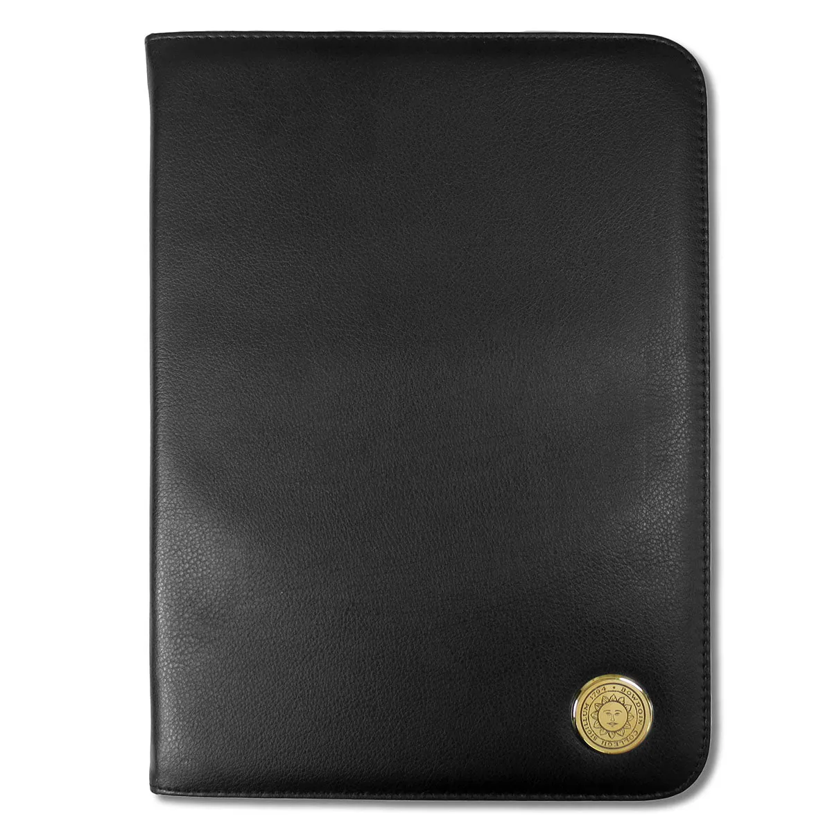 Zippered Portfolio with Gold Tone Medallion from CSI