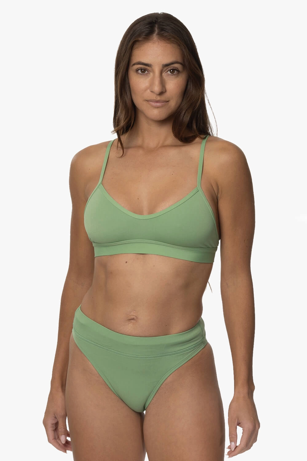 Zoe Bikini Bottom - Matcha all types of swimwear, full coverage swimwear for all ages