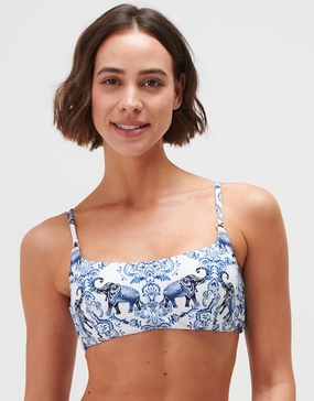 Zuri Bralette Bikini Top - Porcelain full coverage swim tops, cute bikini tops